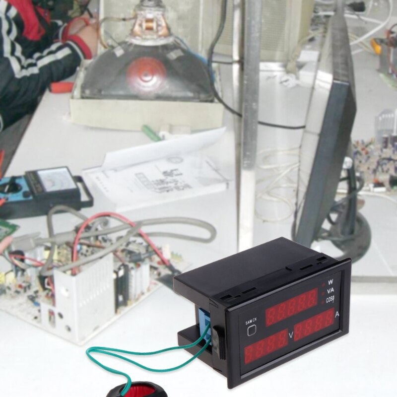 DL69-2048 Multifunctional AC Voltmeter Ammeter Voltage Current Meter AC 80-300V