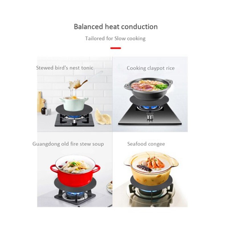 2 Pack Heat Diffuser for Gas Stove, Prevent Scorching & Scratching,for Slowly Simmering - Defrosting Tray, Thawing Board