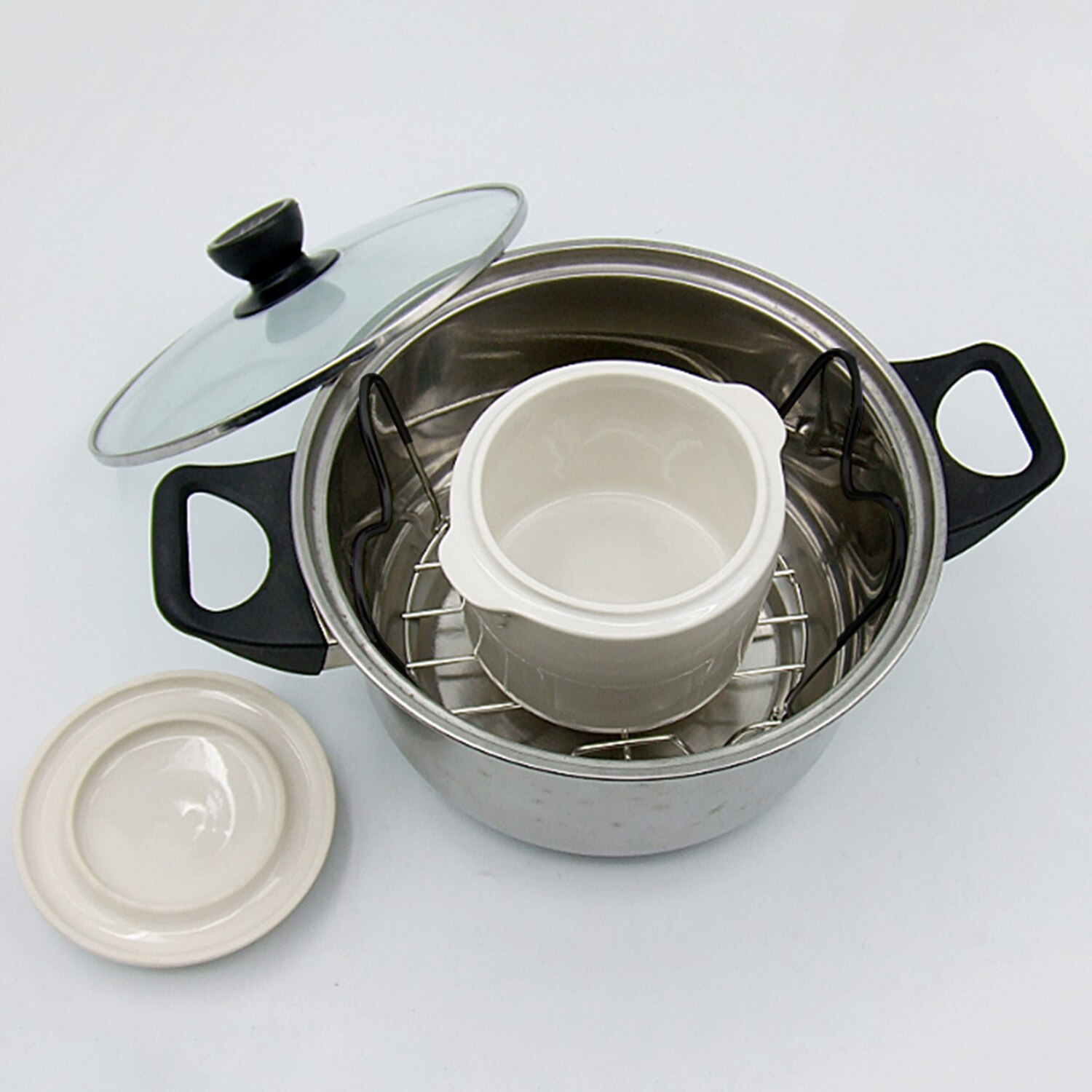 Instant Pot Trivet with Handles for 6 or 8 Quart Instant Pot Accessories Stainless Steel Pressure Cooker Trivet Instant Pot