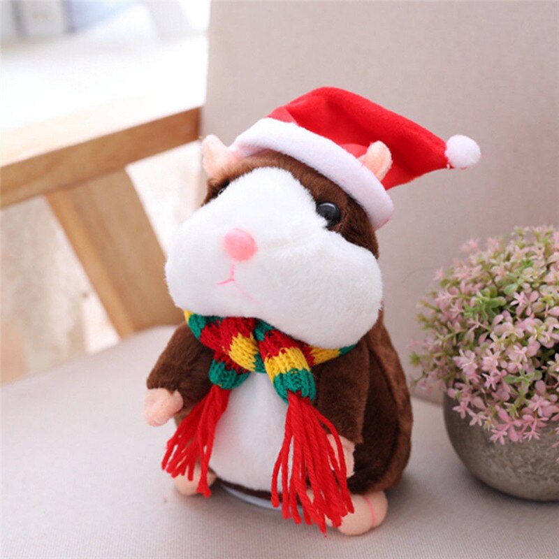 Brutale hamster kerst baby kinderen blik pratend speelgoed: C1 16cm