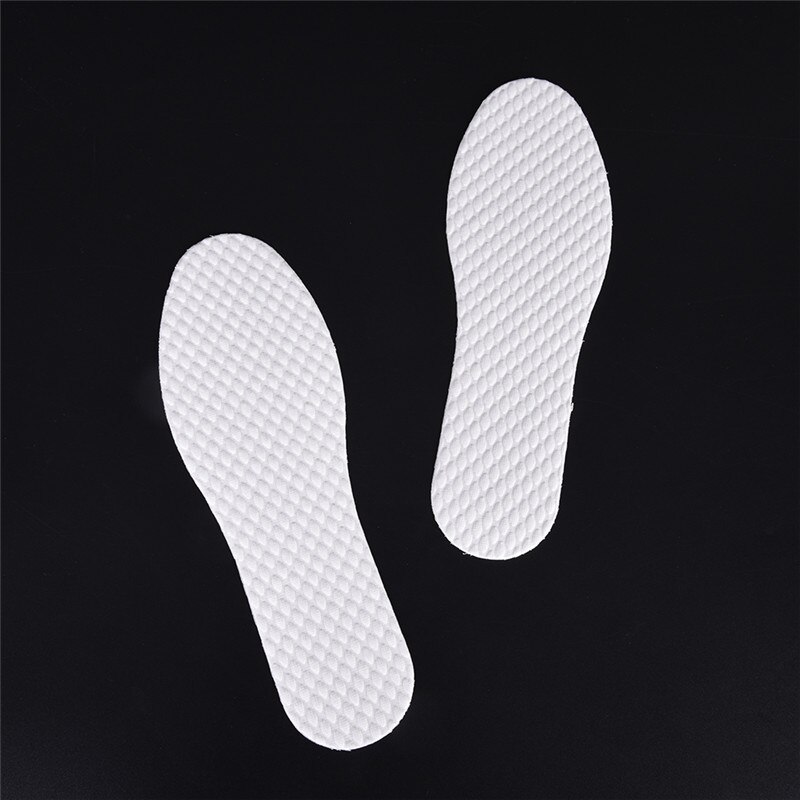 3 Paren/partij Wegwerp Comfortabele Houtpulp Schoenen Inlegzolen Inserts Inlegzolen Voor Schoeisel Mannen Vrouwen Witte Kleur