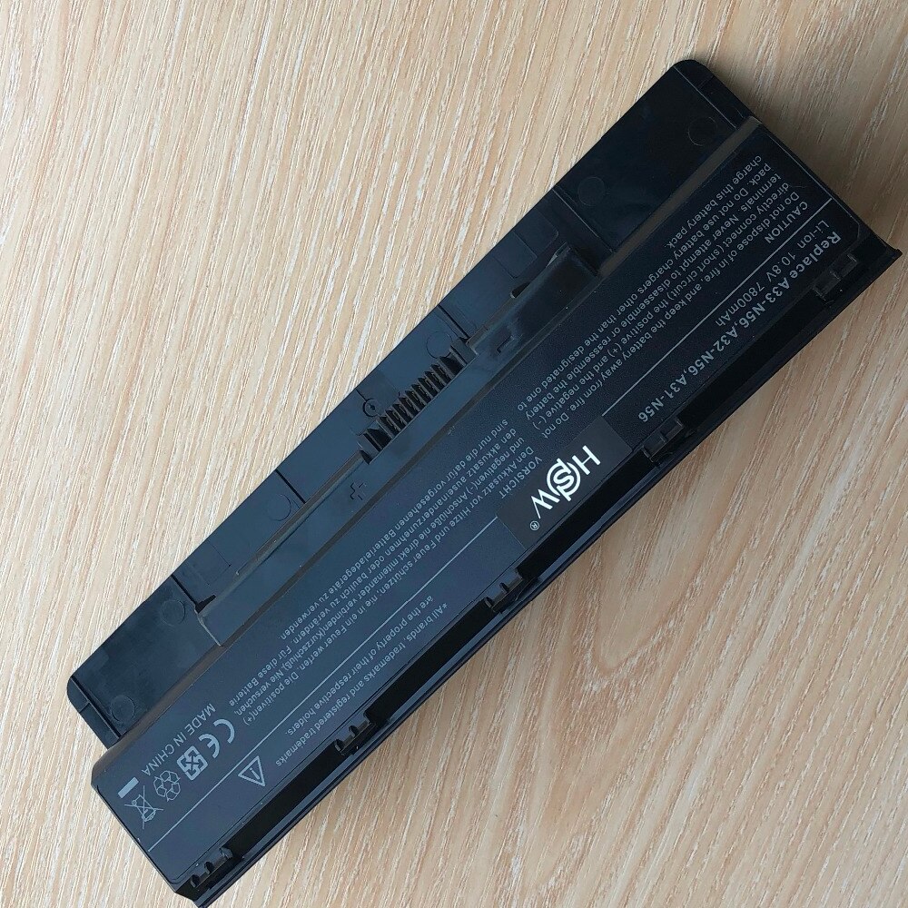 7800mAh 9 Cells Battery A31-N56 A32-N56 A33-N56 For Asus N56 N56D N56D N56DY N56J N56JK N56VM N56VV N56VZ N56JN N56JR N56V N56VB