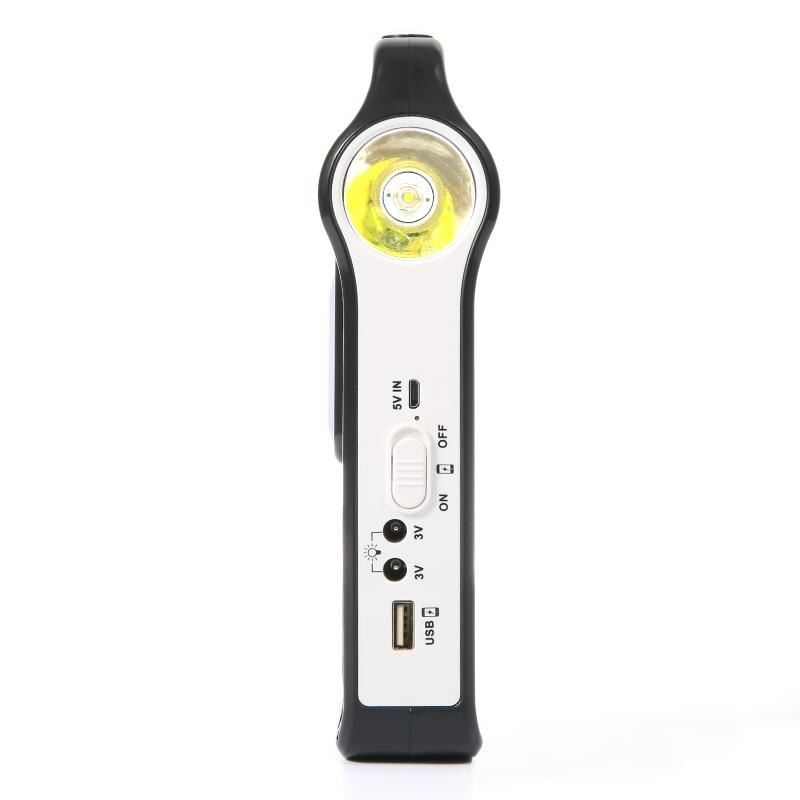 Portable 5V Rechargeable Solar Panel Power Storage Generator System USB Charger With Lamp Lighting Home Solar Energy System Kit