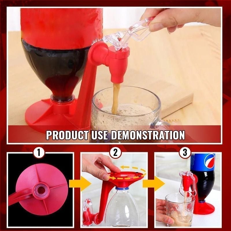 1PCS Drinking Water Dispenser Coke Soda Dispenser Bottle Inverted Carbonated Beverage Upside Down Dispenser Machine