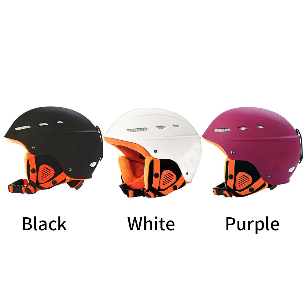 Heren dames ademend draagbaar skihelm bescherming snowboard sneeuwsport verstelbaar volwassen winter warm met gespen