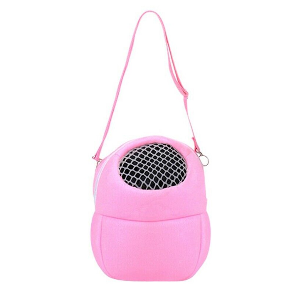 Bolsa transportadora Hamsters, bolsa portátil transpirable para salir para mascotas pequeñas Chinchilla conejillo de indias ardilla SEC88: Rosa / M