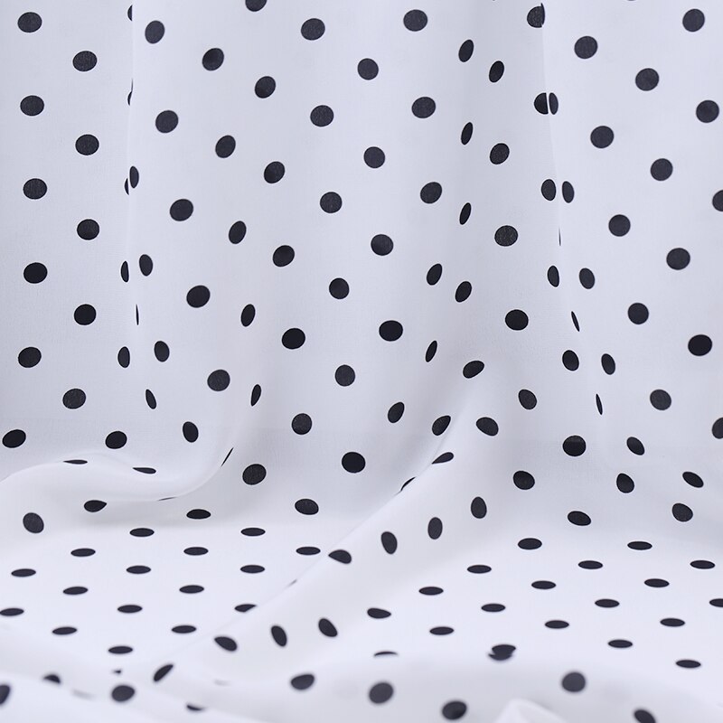 Dubbele Crêpe De Chine Zijde Afdrukken 100% Moerbei Stof Matt Soft Ademende Kleding Stoffen Zijde Doek Naaien Materiaal: 1 / 1 meter