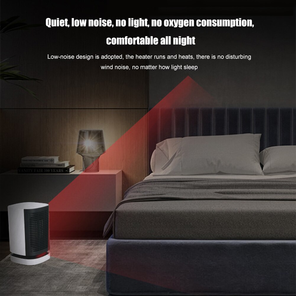 3 Speed Portable Mini Fan Heater Automatic Swing Warm Air Blower for Office Air Heater Powerful Fast Heater Fan Stove