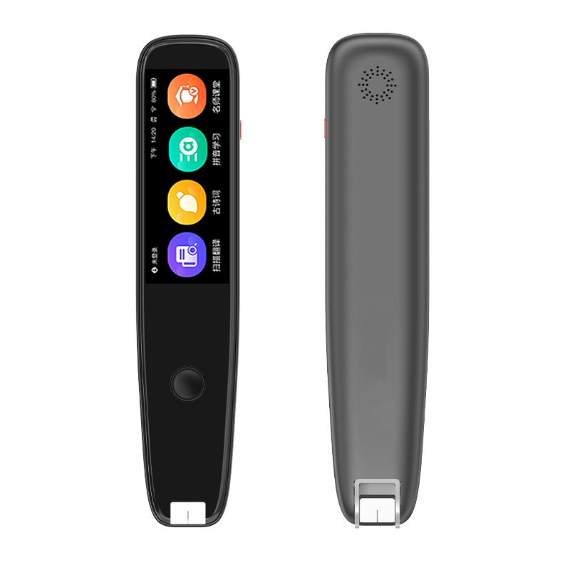 Stylo de traduction Portable chinois/anglais avec Support d&#39;écran tactile WiFi, lecteur d&#39;examen, dispositif de traduction de langue vocale: Black