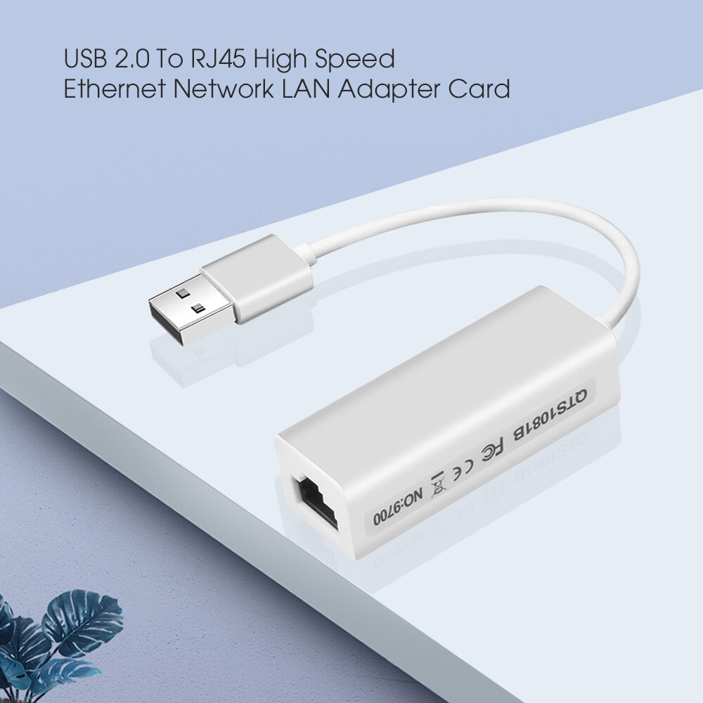 Kebidumei haute vitesse 10/100 Mbps USB vers RJ45 LAN adaptateur USB 2.0 Ethernet réseau LAN adaptateur carte adaptateur pour Windows 7 ordinateur portable