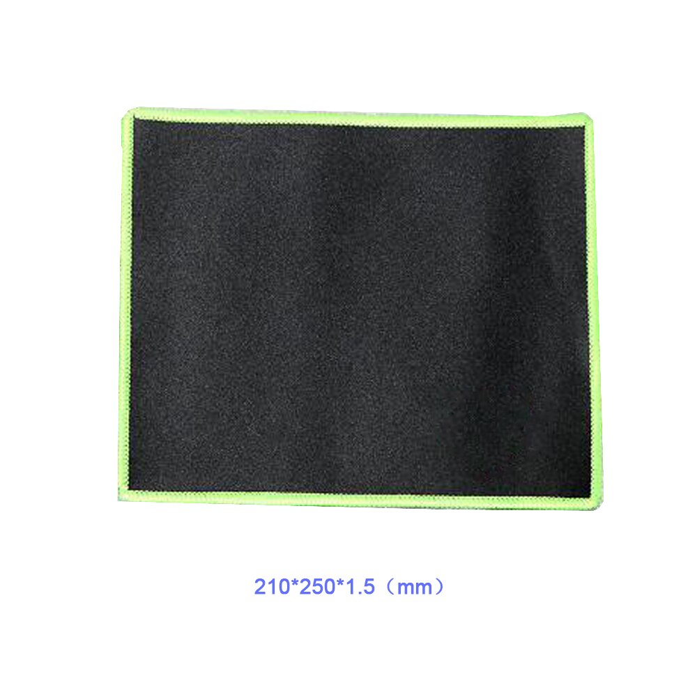 Tapis De Souris Noir Rouge Bord de Verrouillage de Vitesse En Caoutchouc Tapis De Souris de jeu pour PC Ordinateur Portable Noir Jeux Souris Micepad: green