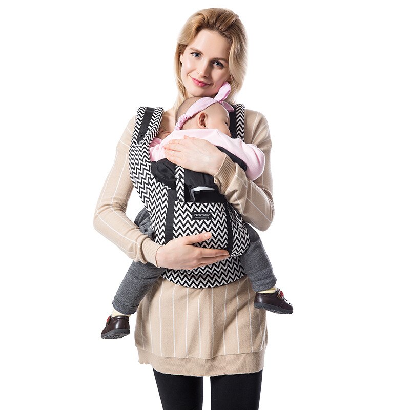 shopping Real Canguru Baby Wraps ergonómico portabebés mochilas Sling Wrap algodón bebé recién nacido correa de transporte para mamá: Black