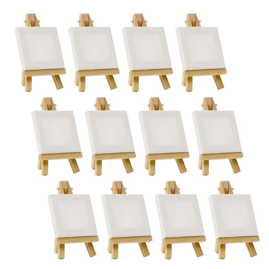 5 Set Mini Leeg Canvas Schilderij Acryl Verf Schildersezel Kunst Levert Kunstenaar Briefpapier Kids