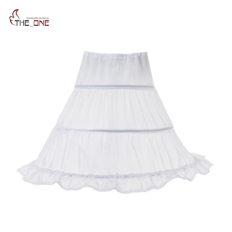 Muababy Meisjes Petticoat Kids 2-3 Hoops Bloem Half Slip Meisje Crinoline Onderrok Voor Prinses Kostuum Avond Trouwjurken