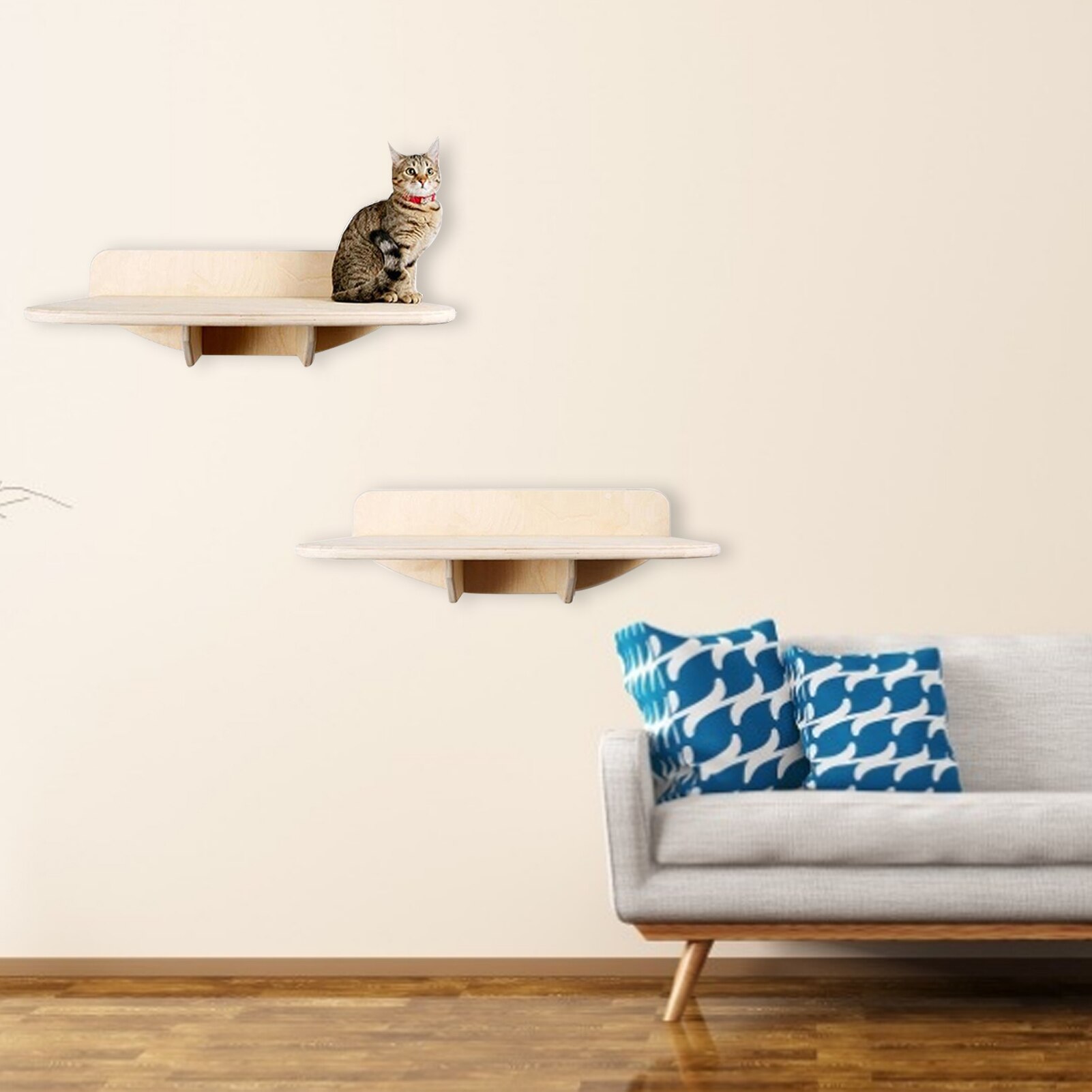 Mounted Large Size Cat Bed Perch Wall Mount Perch Climbing Shelf DIY Cat Wall Cat Climbing Platform