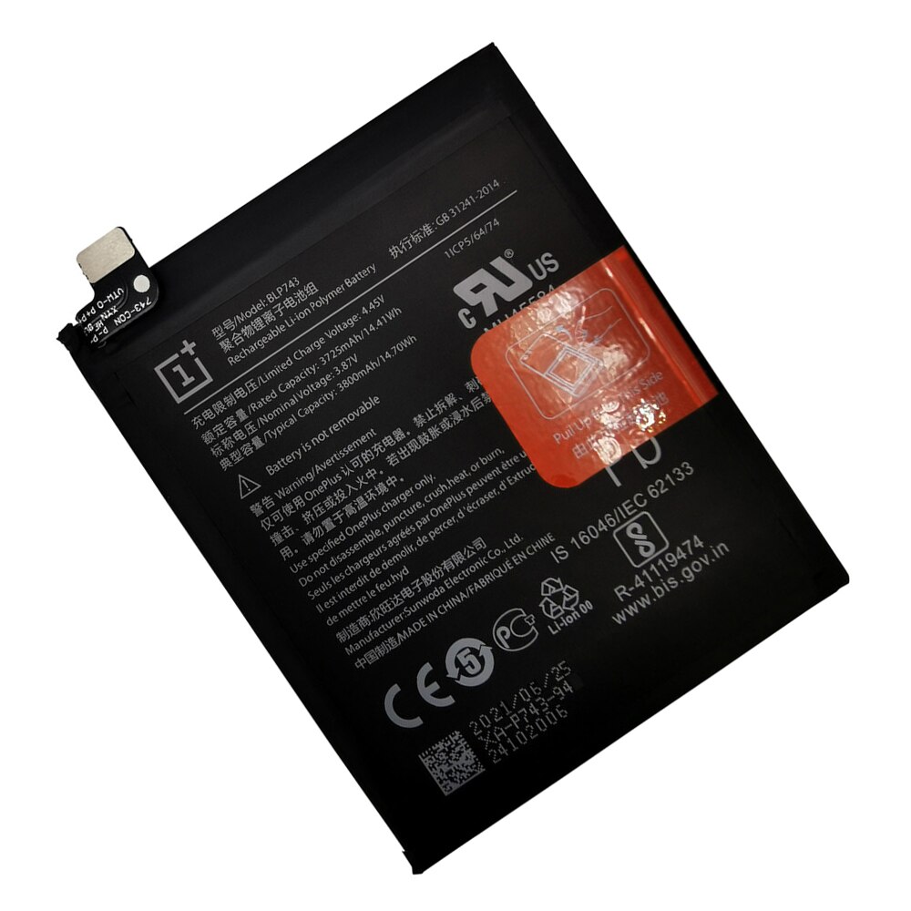 Original Battery BLP743 3800mAh For Oneplus 7T One Plus 7T Phone Battery High Capacity OnePlus Phone Batteries Free Tools