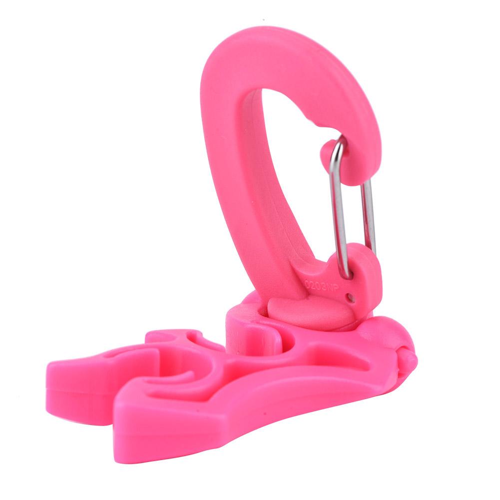 Scuba Diving Dubbel BCD Slanghållare Rostfritt Stål Dykning Snorkling Clip
