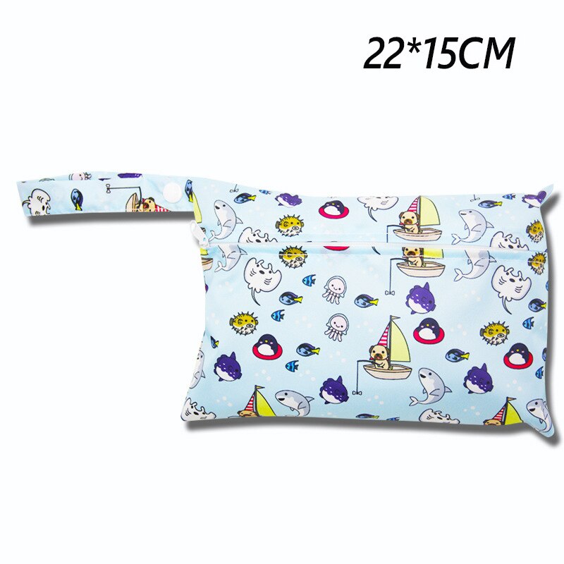 Baby Windel Tasche Gedruckt Wasserdicht Nass Trockenen Windel Reißverschluss Handtasche Kinderwagen Tragen Pack Reise Lagerung Ich bin Freien Tasche Kinderwagen teile: T3