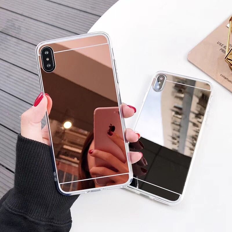 Luxury Mirror Case For Oppo A1k Cases Silicon Hard PC Protective Phone Bumper Realme 3 Pro Realme 5 Realme C2 Cover Coque Fundas