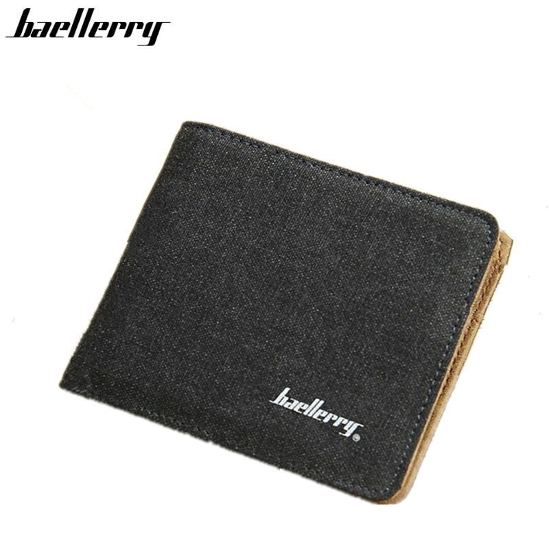 Men Wallets Soft Linen Wallet Casual Short Style 3 Colors Credit Card Holder Purse