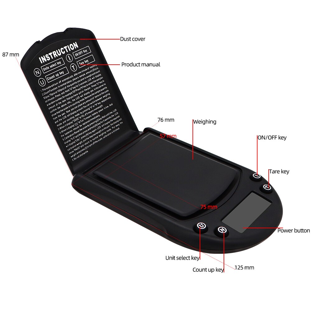 Balance numérique numérique Portable 200g 0.01g, Mini bijoux électronique en diamant, poids avec écran LCD, 20% de réduction