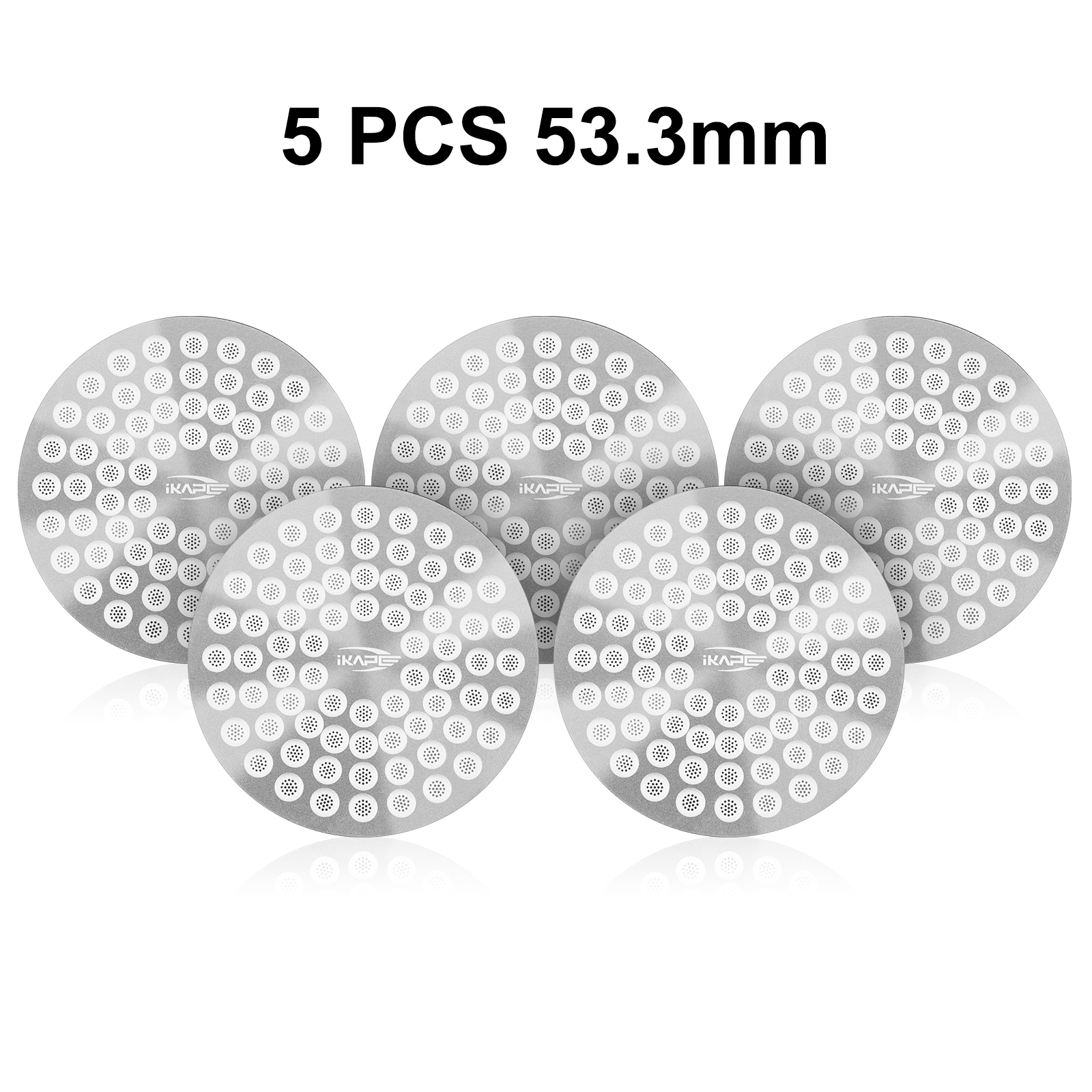 IKAPE Espresso Puck Screen V2 0.8mm, Food-grade 304 Stainless Steel Coffee Puck Screen-Ultra-thin, Resusable Ground Filter: Burgundy