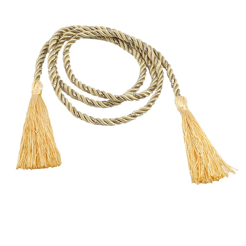 rideau embrasses glands embrasse rideau cordon Textiles de maison traitements de fenêtre accessoires de décoration de la maison: Golden