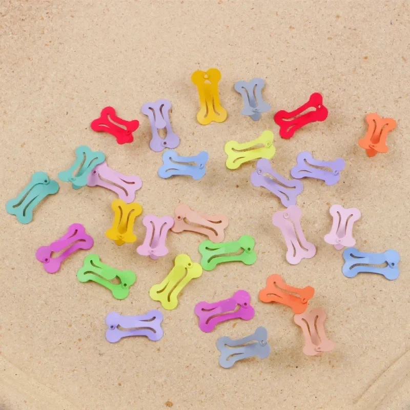 5/10/20 pçs grampos de cabelo para cães multicolorido presilhas pequeno osso snap grampos de cabelo para cão gato pet grooming arcos acessórios para o cabelo: S / Branco