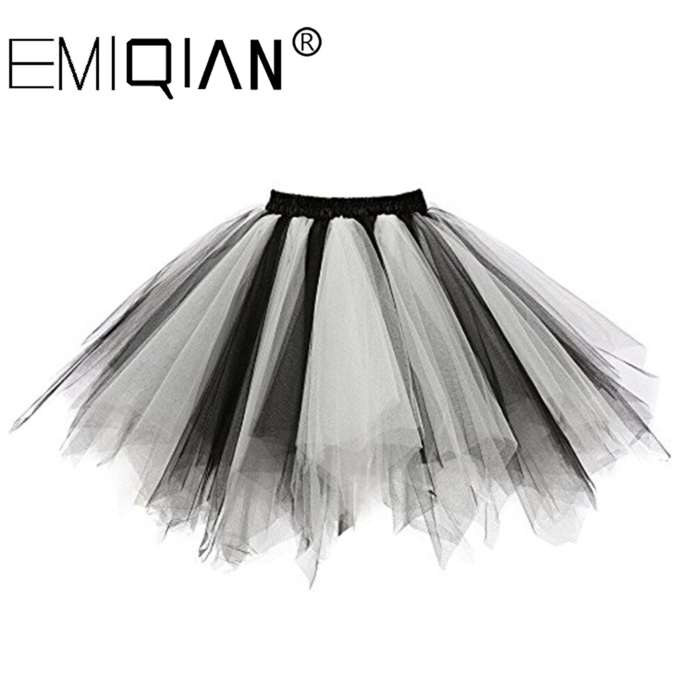 Korte Petticoat Tule Rokken Vrouwen Elastische Stretch Lagen Zomer Volwassen Tutu Rok Onderrok: Multi Color 2