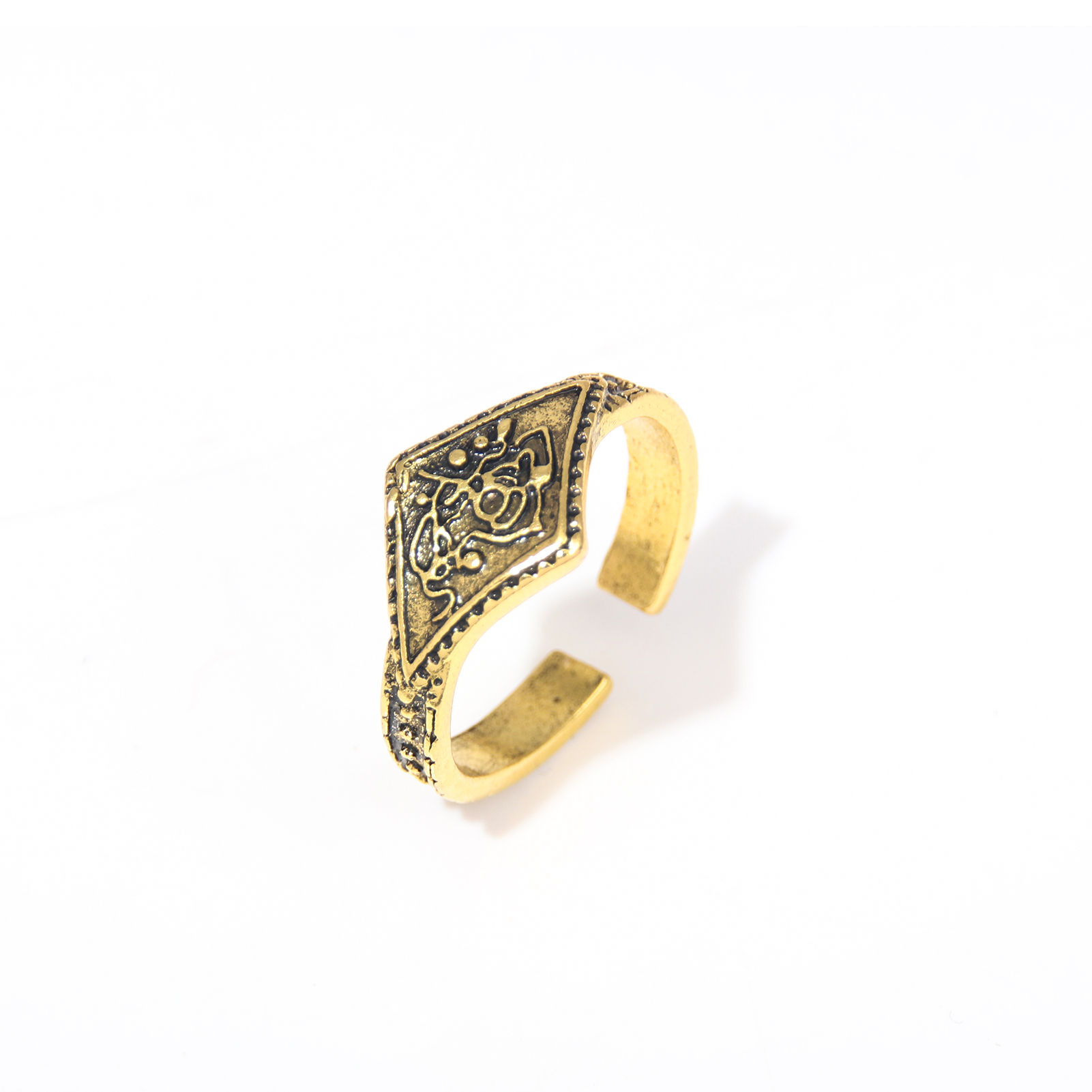 Dark Souls Adjustable Rings for Men Vintage Havel's Demon's Scar Chloranthy Serpent Leo Darkmoon Ring Jewelry: WHITE