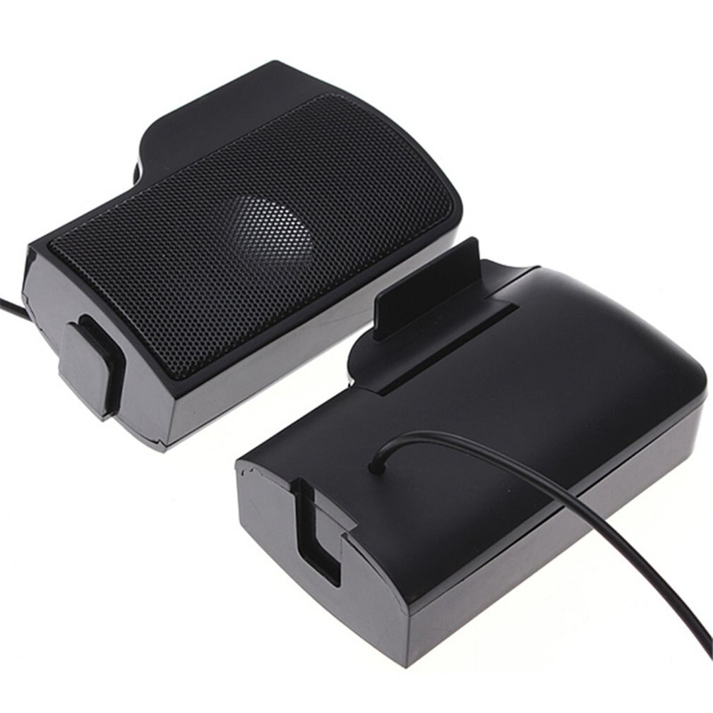 1 Paar Mini Draagbare Clipon Usb Stereo Luidsprekers Lijn Controller Soundbar Voor Laptop Mp3 Telefoon Muziekspeler Pc Met Clip