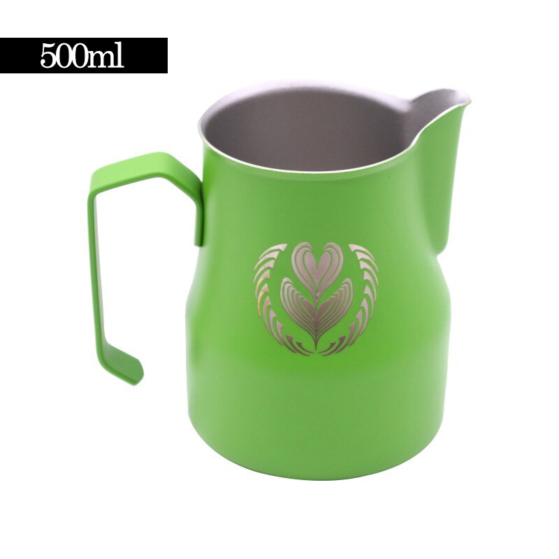 350/500/700ml Koffie Melk Opschuimen Jug Teflon Oppervlak Grote Buik Barista Pitcher Mok Roestvrij Staal Melk jug Voor WBC Concurrentie: 10