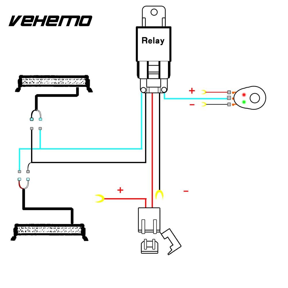 Vehemo forbinder 2 ledning ledningsnettet sæt switch forlygte ledningsnettet sæt bil tuning auto