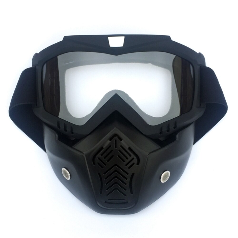 1pc outdoorbrillen masker motor gezichtsmasker afneembaar masker helmbril motorbril voor mannen volwassenen