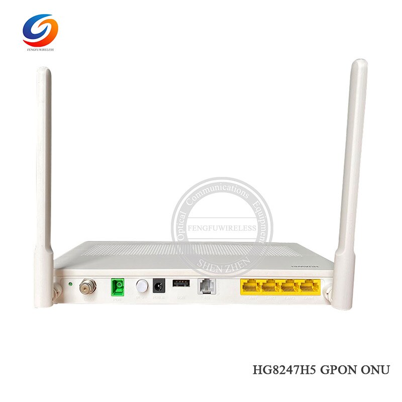 Hotsale 100% Original 1GE + 3FE + WIFI + CATV SC APC GPON ONU HG8247H5