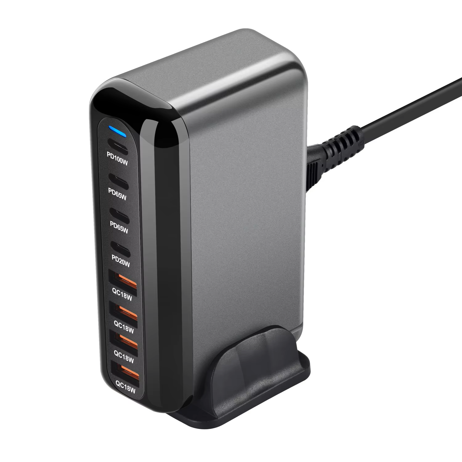 USB-C Snellader 320W Desktop GaN-lader 8-poorts USB Type-C PD-lader Snelladen 3.0 USB Type-C Snellader Mobiele USB-lader