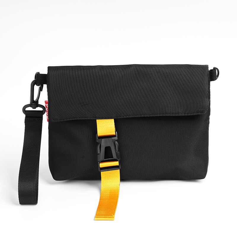 Original Aizatly Shoulder Bag Ins Bag Personality Brand Chest Bag Couple Bag Shoulder Bag Girl Messenger Bag: black-yellow