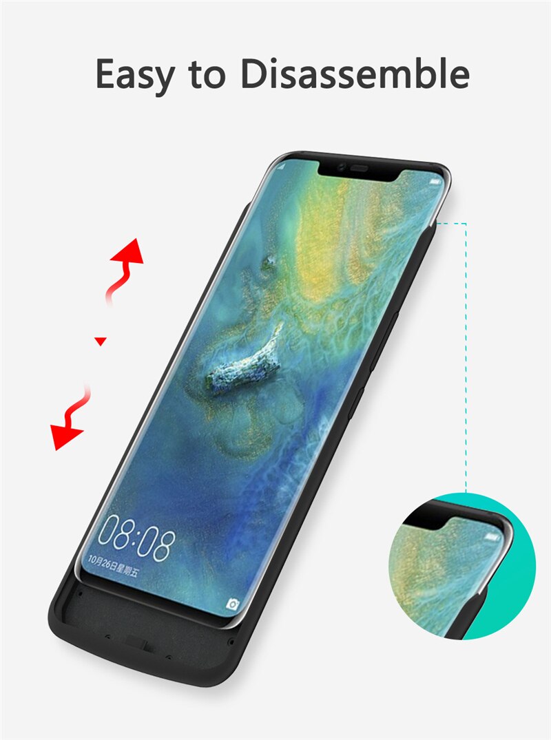 Coque de chargeur de batterie 6800mAh, étui pour Huawei Mate 20 Pro, Mate 20 Pro