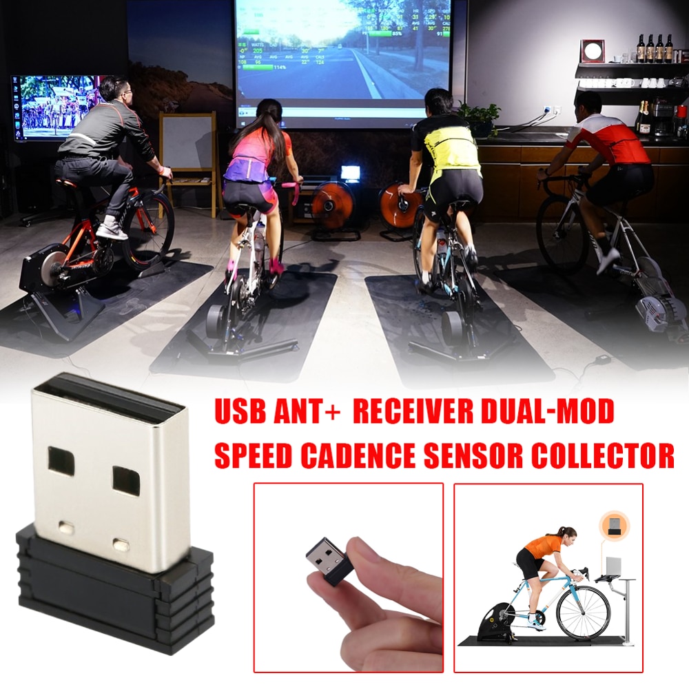 For Spinning Training USB ANT Receiver Bicycle ANT Blue-tooth Dual-Mode Speed Cadence Sensor Cycling Platform