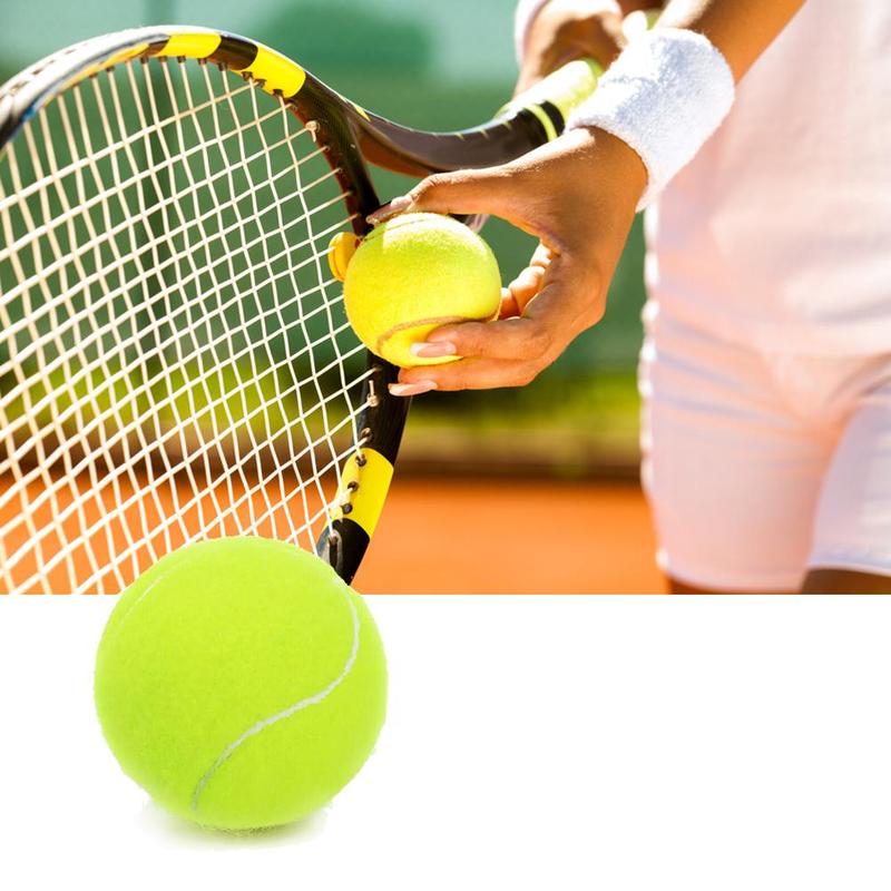 Rubber Tennis Ball High Resilience Durable Tennis Training Ball Competition Practice Tennis Ball Training Equipment