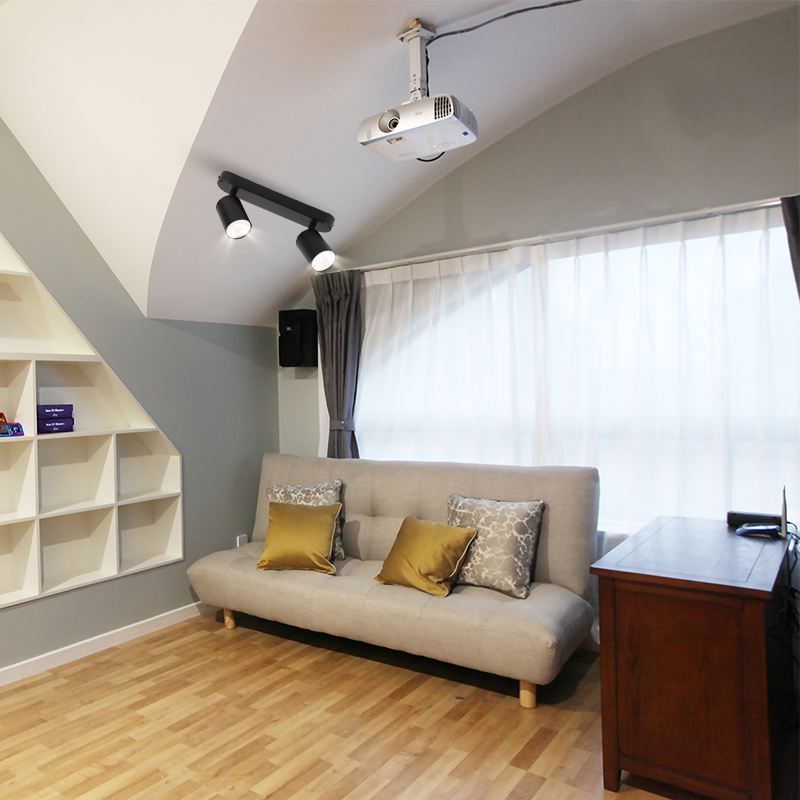 Faretto da soffitto per telecamera da letto Gu10 Faretto da parete moderno a binario flessibile per soggiorno, cucina, illuminazione a binario, bagno, dormitorio