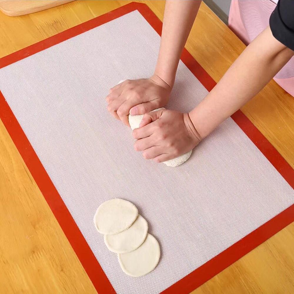 Silicone Baking Mat Non-Stick Cookies Sheet Oven Mat Healthy Homeware Baking Sheet Glass Fiber Rolling Dough Mat Pastry Tools