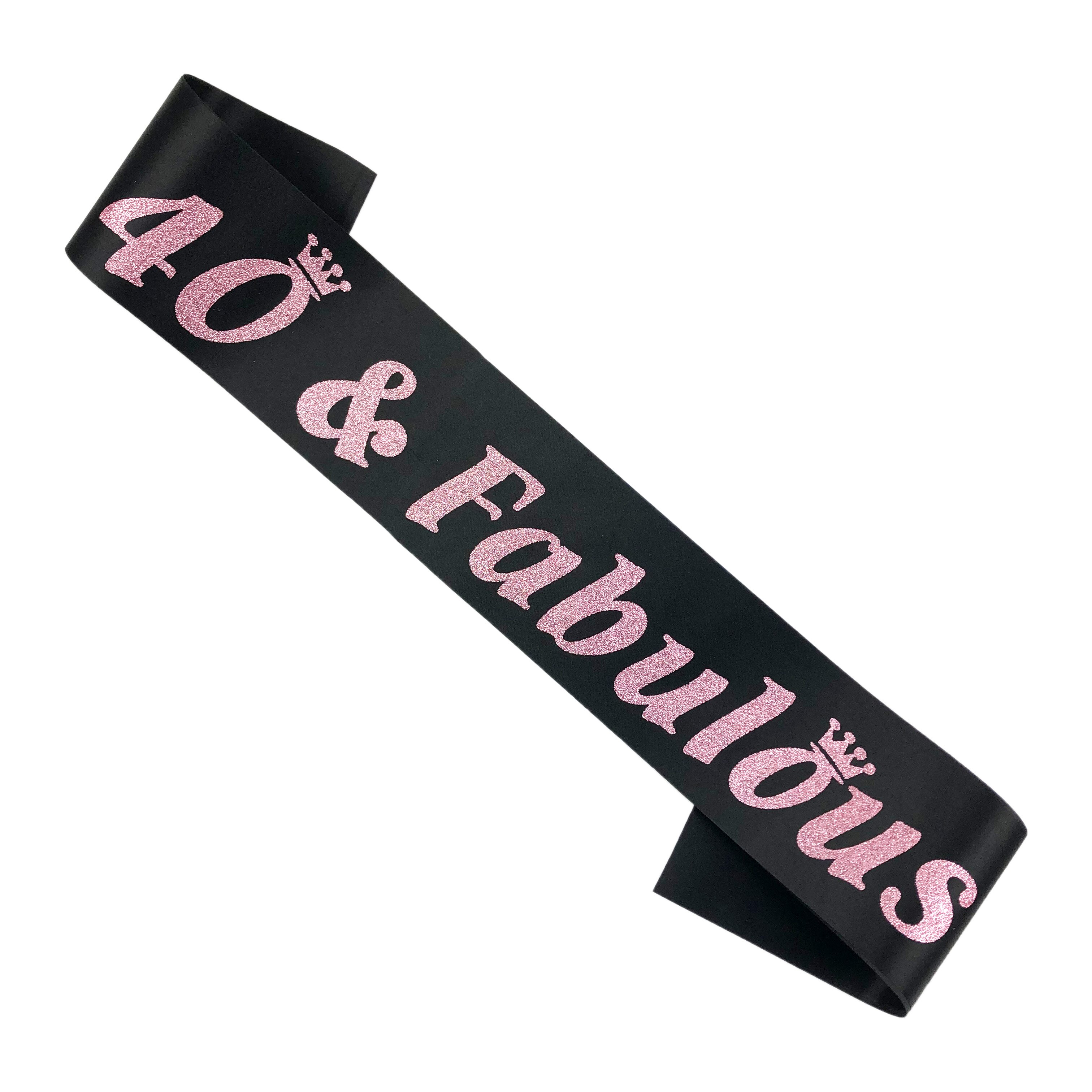 30 Krone fabelhaft Satin- Band Schärpe 18st 30th 40th 50th Geburtstag Schärpe Für Frauen Mann Glücklich Geburtstag Party Dekorationen Lieferungen: 40