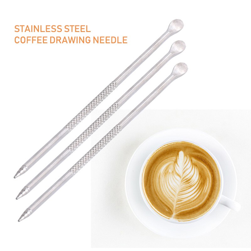 Kaffee Zeichnung Nadel Barista Cappuccino Espresso Kaffee Dekorieren Latte Kunst Stift manipulieren Nadel Kreative Phantasie Kaffee Stock Werkzeug