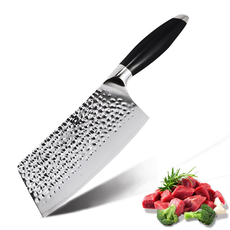 FANGZUO-cuchillo de acero inoxidable 440C, herramienta de cocina con mango forjado G10, Utilidad de Chef de 8 &quot;y 5&quot;, 7&quot;: YI-CP-7
