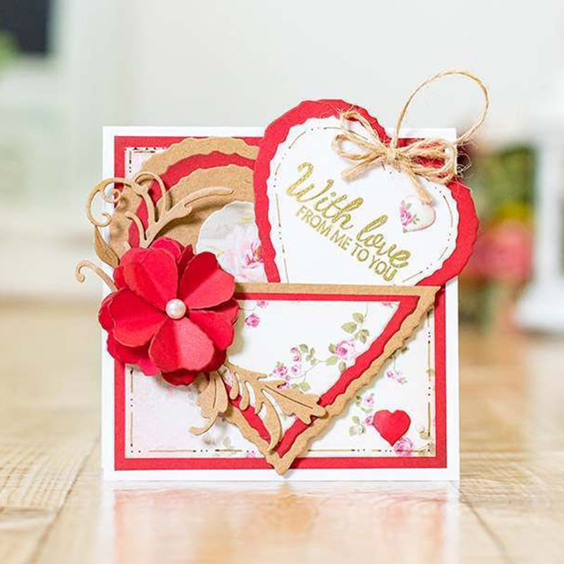 July Core Frame Dies Stitched/Scalloped/Torn-Edge-Oval/Circle/Square/Heart Metal Cutting Dies for Scrapbooking and Cards