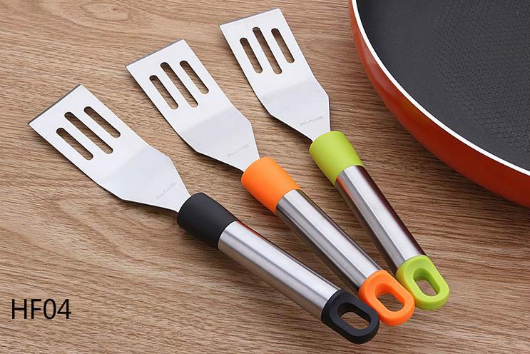 Utensilios de cocina Gadgets de acero inoxidable Multi Freed Steak Fish Pizza espátula para alimentos utensilios de cocina derrames palas pala 6 piezas/lote: HF04