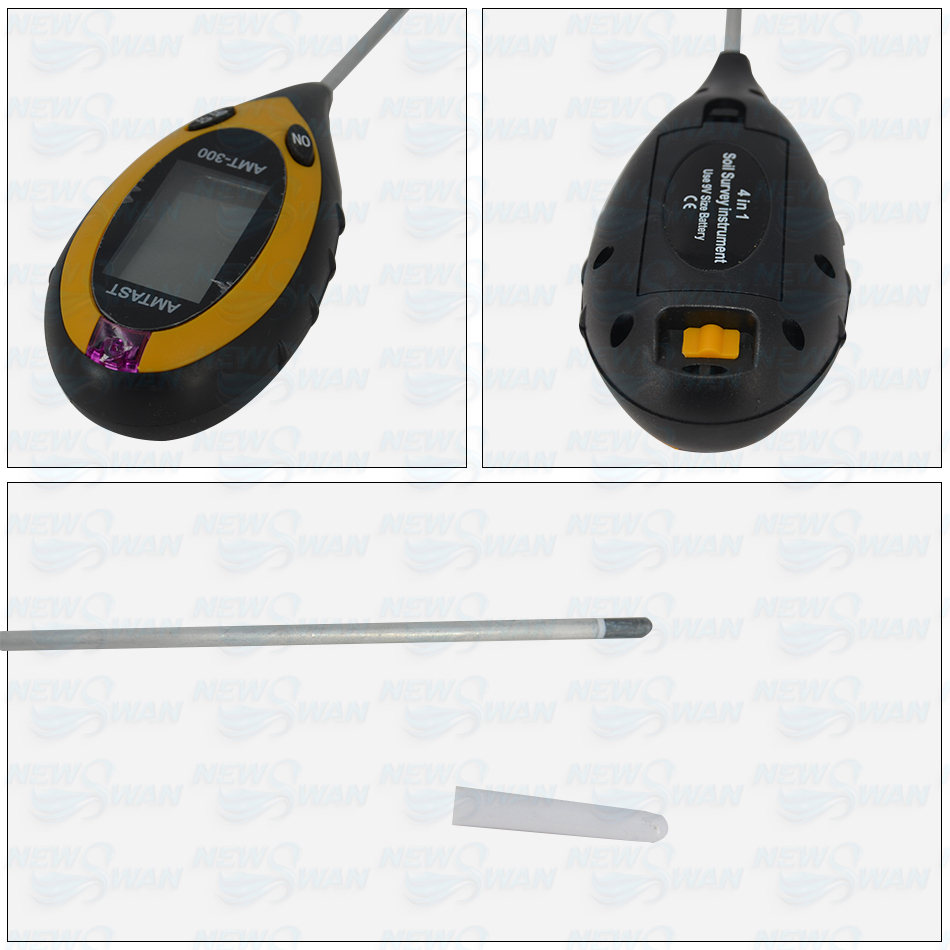 Digital Household PH Garden Soil Tester LCD Screen Test For Plants Garden Tool Handled Moisture Tester