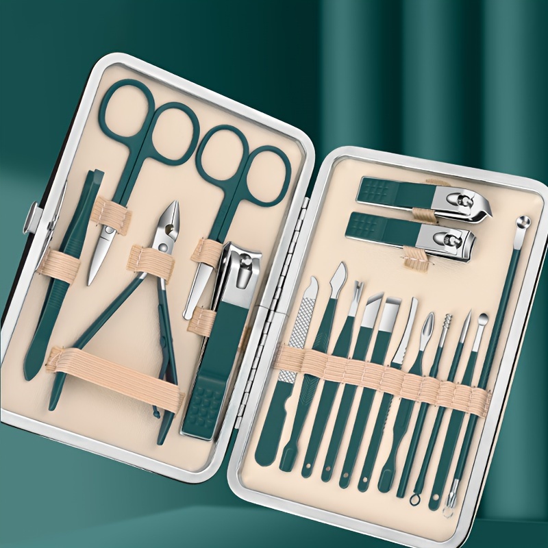 Manicure Set Nagelknipper Pedicure Kit Roestvrijstalen Manicure Kit, Professionele Verzorgingssets, Nagelverzorgingstools Met Reis Ca
