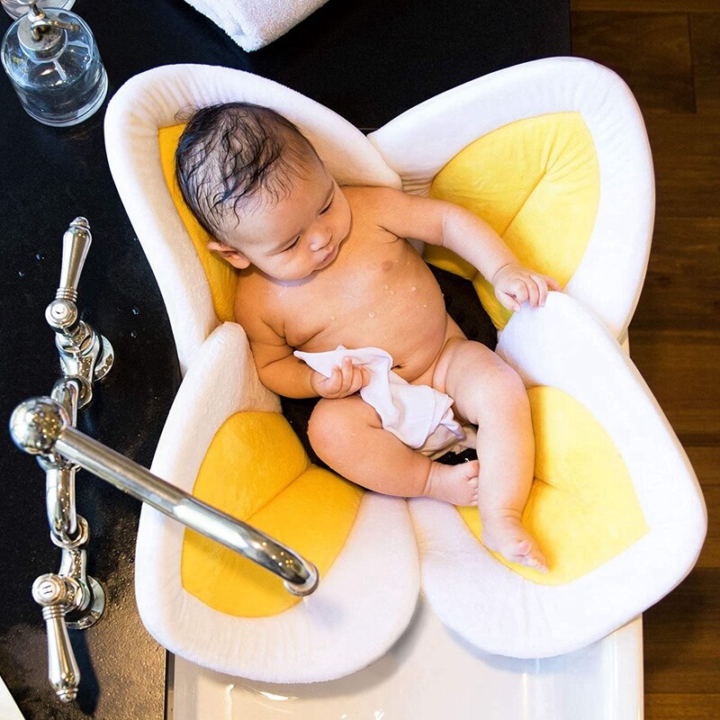 Coussin de bain en forme de tournesol pour bébé, accessoires de